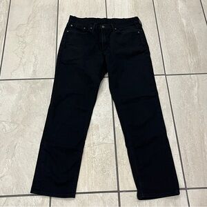 Levi's 541 Jeans Mens Size 34x32 Black Denim Athletic Taper 5-Pocket Zip Fly